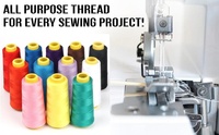 100% Polyester High Tenacity Eco-Friendly Yarn for Embroidery Hand Knitting Sewing Dyed 40S Thread