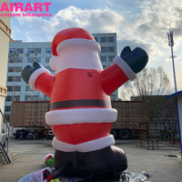 Père Noël gonflable à bras levés, gonflables de Noël personnalisés, gonflables de Père Noël de qualité commerciale
