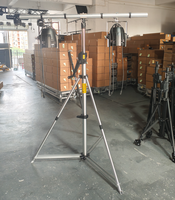 Support de scène robuste à manivelle avec barre en T, tour de levage en aluminium pour projecteurs PAR et projecteurs à faisceau