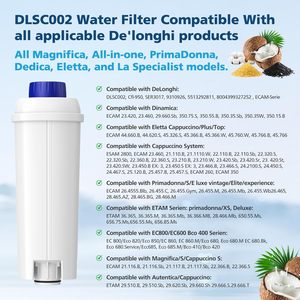 Filtro de Agua de Repuesto Compatible con <span class=keywords><strong>Cafetera</strong></span> <span class=keywords><strong>Delonghi</strong></span>, Filtro de Carbón Activado, Suavizante para De'longhi Magnifica Evo - Product Image 2