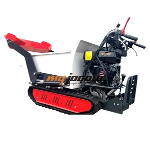 500kg high lifting high dumping height gasoline engine dumper 1500mm hydraulic mini track dumper cheap agricultural mini dumper