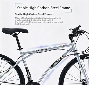<span class=keywords><strong>Bicicleta</strong></span> de Carretera para Hombre y Mujer, Super Rápida, con Frenos de Disco, Neumáticos Sólidos, Color Rojo, <span class=keywords><strong>Bicicleta</strong></span> de <span class=keywords><strong>Internet</strong></span> Voladora, con Velocidad Variable - Product Image 3
