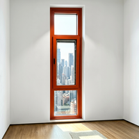 Fenêtre à battant en PVC/UPVC sur mesure, insonorisée, à économie d'énergie, avec ouverture coulissante verticale, pour maison, hôtel, villa
