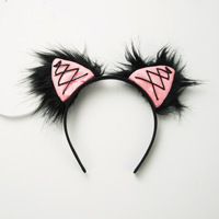 Serre-tête unisexe en peluche imprimé léopard et panda, fait main, style japonais et coréen, collection automne/hiver, accessoires de coiffure transfrontaliers