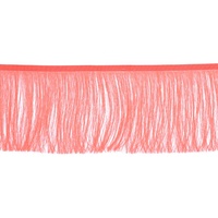 Frange longue en rayonne en gros, 10 cm, 15 cm, rouge, noir, blanc, franges en polyester et soie pour robes et vêtements