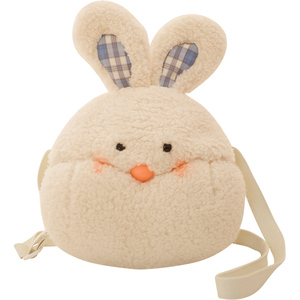 Bolso de felpa con diseño de animales <span class=keywords><strong>para</strong></span> niños, bolsa de hombro con diseño de animales de conejo, Tigre, Rana, cerdo, oso - Product Image 1