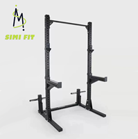 Rack de squat de musculation SM série RP avec cadre en acier au carbone réglable, barre de traction et de dips, équipement d'entraînement de force
