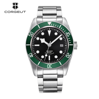 Montre automatique de plongée pour homme avec mouvement Seiko NH35 de 41 mm, sans logo, logo personnalisé, bracelet en acier inoxydable, montres mécaniques
