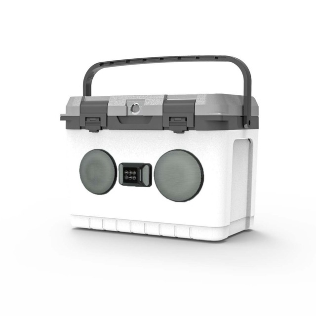 Outdoor Portable Audio Incubator Box Car 28L Breast Milk Fruit Food Refrigerated  Speaker Freezer Ice Cooler Box