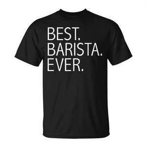 T-shirt « Meilleur barista de tous les temps », cadeau pour les amateurs de café et les baristas - Product Image 2