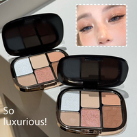 Palette de maquillage minérale multi-usages, nouvelle arrivée, marque privée, teintes nacrées mates, 6 couleurs, waterproof, Dark, High Light, Fair