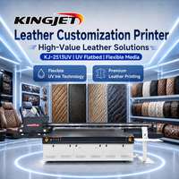 Imprimante UV grand format industrielle Kingjet, machine d'impression numérique à plat UV pour boîtes en carton ondulé et planches de bois