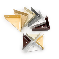 Quincaillerie d'ameublement, vente en gros, accolades d'angle, connecteur de bureau en bois et métal, support d'étagère triangulaire, support d'angle pour meubles en bois