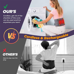 Cintura massaggiatore massaggiatore lombare senza fili per massaggio lombare con luce rossa di calore per la vita massaggiatore per alleviare il dolore - Product Image 6