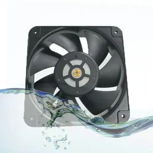 New Products Waterproof Cooling Fan 180x180x60mm ip55 ip67 ip68 12v 24v 48v Ultrasonic Humidifier Waterproof Fan