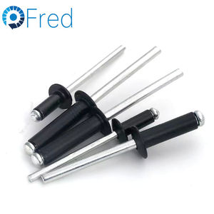 คุณภาพสูงเปิดปลายป๊อปม่านย้ําอลูมิเนียม 6061 Anodized AIA แบ่งดึง Mandrel รอบหัว DIN 7337 A