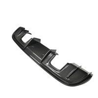 Pour Porsche 718 Cayman 2017-2019, style GT4, lèvre arrière en fibre de carbone sèche, diffuseur arrière