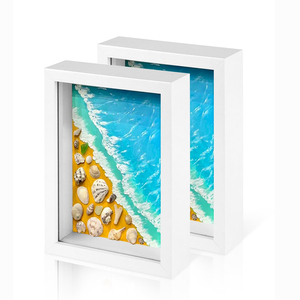 3D sâu hộp 8x8 8x10 10x10 16x16inch A4 trang trí nghệ thuật hình ảnh khung hộp khung ảnh bóng hộp khung bán buôn với plexiglass - Product Image 4