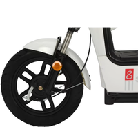 Vélo électrique urbain avec moteur arrière sans balais 350W, batterie au plomb-acide 12AH, autonomie de 60 km, panier inclus pour la mobilité urbaine