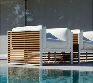 Funda de lujo <span class=keywords><strong>con</strong></span> marco de aluminio para sofá, muebles de jardín, decoración para Hotel, <span class=keywords><strong>terraza</strong></span> y exterior - Product Image 6