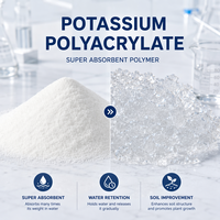 Cristal absorbant l'eau, polymère hautement absorbant l'eau, résine absorbante l'eau, rétention de l'humidité du sol agricole