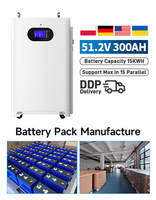 Batterie solaire murale séparée 5kWh/15kWh LiFePO4 8000+ cycles, contrôle par application CAN, compatible extérieur IP65, livraison rapide