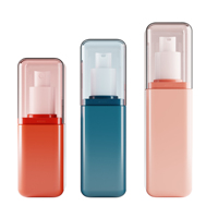 Flacon pulvérisateur personnalisé unique en plastique PET bleu de 50, 80, 100, 120 ml pour toner, brume, huile bronzante – Emballage cosmétique pour soins de la peau