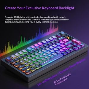 Clavier mécanique personnalisé sans fil Bluetooth tri-mode pour jeux, compatible ordinateur de bureau et ordinateur portable - Product Image 4