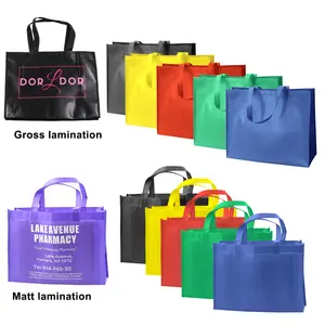 Recycling-Vliesstoff-Tasche zum Einkaufen, benutzer definierte umwelt freundliche wieder verwendbare Einkaufstasche, individuell bedruckte Einkaufstaschen mit Logo