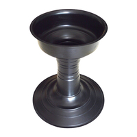 Table de barbecue coréen commerciale Pinnovo, ronde ou rectangulaire, en bois et acier inoxydable SS201, pour restaurant