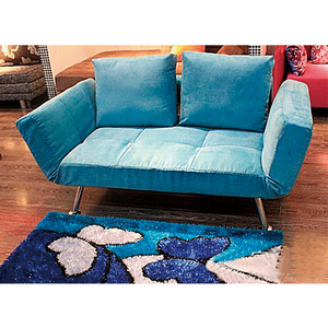 Gran oferta, pequeño sofá cama plegable con estructura de tubo de metal y base de listón - Product Image 4