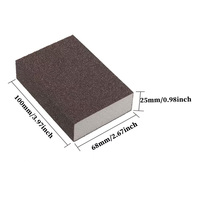 Éponges abrasives réversibles en mousse pour ponçage, grains grossiers/moyens/fin, 60/80/100/120/180/220, bloc abrasif rectangulaire moyen 25mm pour bois