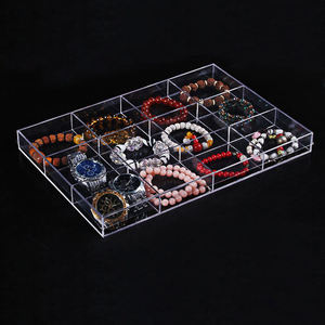 Caja de Joyería Acrílica Transparente Personalizable, Almacenamiento y Exhibición de Artículos de Varios Tamaños - Product Image 1