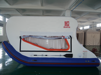 Bateau de fête gonflable pour excursions aquatiques, catamaran, bateau-maison gonflable de luxe, yacht gonflable sportif avec abri pliable