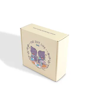 हॉट सेल कस्टम प्रिंटिंग नालीदार मेलर बॉक्स डबल प्रिंटिंग पीला बॉक्स जूते कपड़े बॉक्स