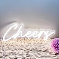 Cheers Neon burcu sevgililer günü yıldönümü parti için LED duvar işık ev yatak odası balkon Bar Pub akrilik dekorasyon