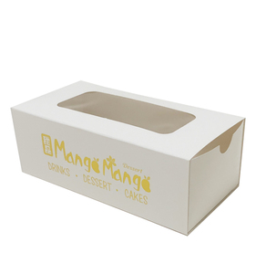 Caja para Llevar Postres de Rollo <span class=keywords><strong>Suizo</strong></span> con Estampado Personalizado, Laminación Mate y Relieve, Empaque de Cartón para Pastel Enrollado - Product Image 2