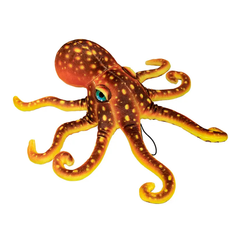 カスタマイズ可能なPeluchesソフトぬいぐるみ海の動物リアルな大きなタコぬいぐるみ魔法のタコのおもちゃ