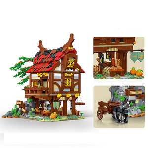 ชุดตัวต่อแบบ 3 มิติ รุ่นโรงสีน้ำยุคกลาง 2312 ชิ้น ของเล่นตัวต่อไมโครพาร์ติเคิล MOC ชุดบล็อกตัวต่อ ของเล่นแบบประกอบเอง รุ่นบ้าน - Product Image 4