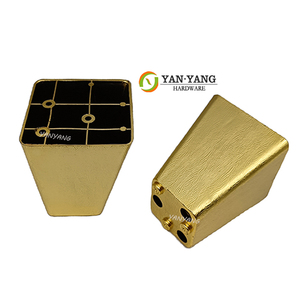 Patas de Sofá Cuadradas de <span class=keywords><strong>Pl</strong></span>ástico Yanyang, Negras, de PP, Fácil Montaje, 100 mm, Patas de Soporte para Muebles y Camas, para Sala de Estar - Product Image 3