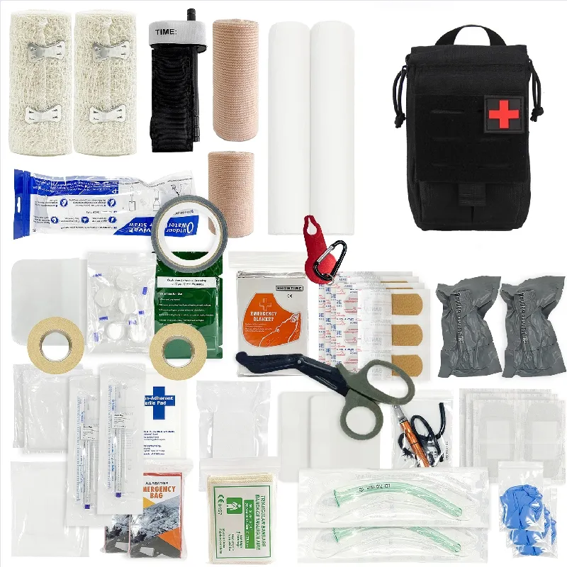 Kit de survie tactique médical Portable, Kit de premiers soins industriels sur le lieu de travail avec croix rouge