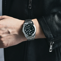 Montre mécanique automatique pour homme de la marque haut de gamme Benyar 5177, montre de mode étanche avec aiguilles lumineuses, montre-bracelet pour homme, Relojes Masculino