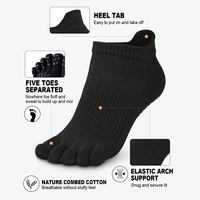Vente en gros Cinq Doigts Grip Barre Trampoline Pilates Chaussettes de yoga antidérapantes avec chaussettes à la cheville Été Respirant