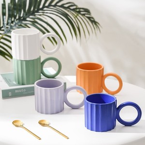 Taza de Cerámica de 301-400 ml, Diseño Exquisito, Taza para Café o Té, Juego de Regalo, Uso en Oficina - Product Image 2
