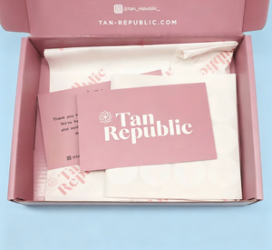 Boîte d'expédition en carton ondulé rose vif personnalisée avec impression et <span class=keywords><strong>étiquette</strong></span> autocollante pour recyclage - Product Image 3