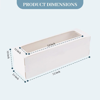 Boîtes à macarons pour emballer des bonbons et des friandises à la fraise avec décorations autocollantes pour offrir en cadeau et pour les fêtes