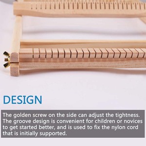 Tự làm kim may công cụ tay máy dệt kim dệt Loom Kit gỗ tấm thảm dệt gỗ đa thủ công dệt Loom - Product Image 4