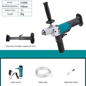 Brushless All Copper Handheld Dry Wet Dual Purpose Water Drilling Rig Cordless Professional 2100W High-<b>power</b> Machine N492 Brushl - Product Image 4