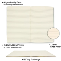 Service d'impression de carnets de journaux personnalisés A5 Couverture souple Carnets de notes kraft bon marché pour les étudiants