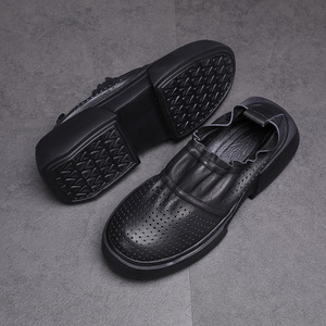 Zapatos de Hombre de Talla Grande, Nuevo Estilo, Suela Plana, Decoración Metálica, Zapatos de Cuero Estilo Ejecutivo - Product Image 5